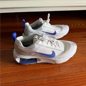 Women's EUC Nike Air Max Interlock Lite White Blue sz 8
